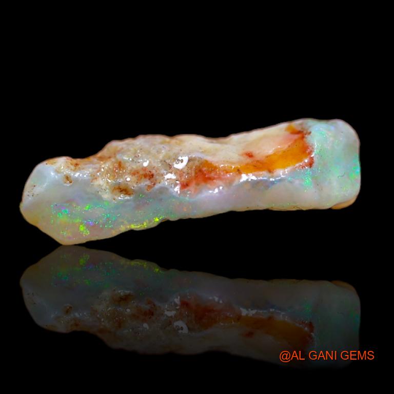 3.00 Cts Natural Australian Fire Opal Loose Gemstone Fancy Rough 15x10x4 mm R-998