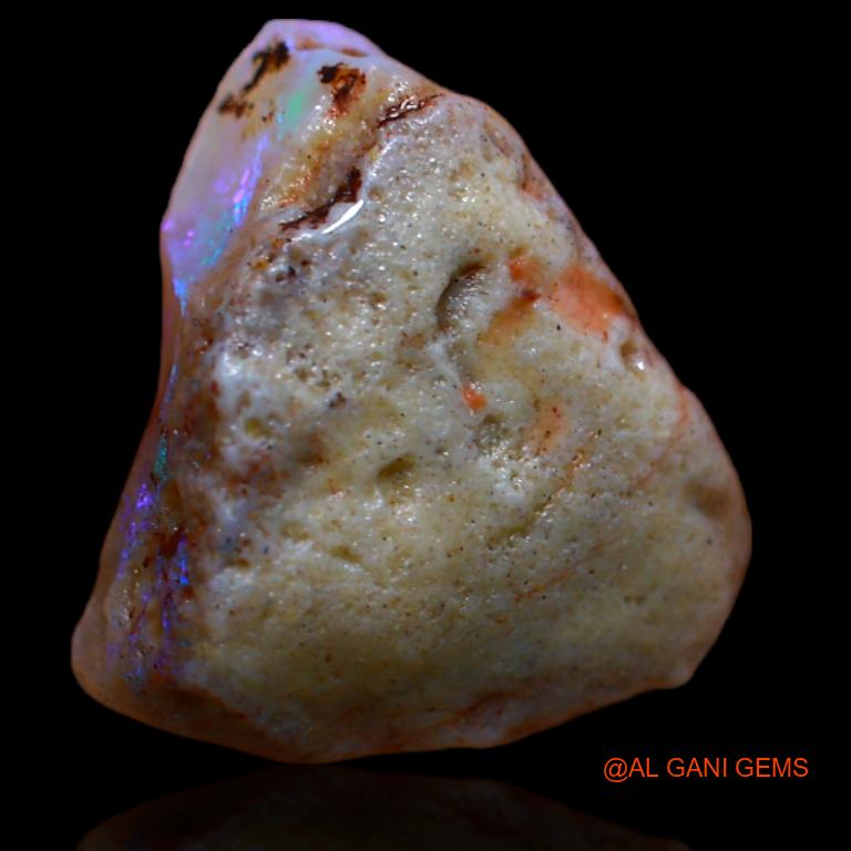 5.00 Cts Natural Australian Fire Opal Loose Gemstone Fancy Rough 14x13x6 mm R-999