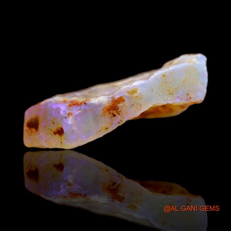 Natural Fire Opal Gemstone 8.25 Cts Loose Fancy Rough From Australia 21x17x5 mm R-99
