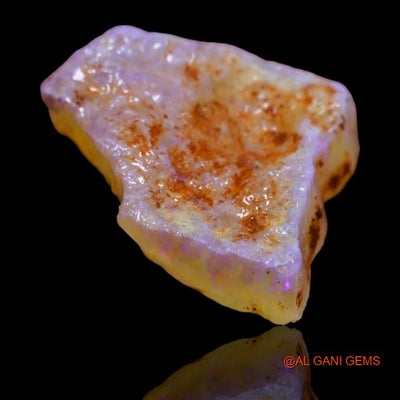 Natural Fire Opal Gemstone 8.25 Cts Loose Fancy Rough From Australia 21x17x5 mm R-99