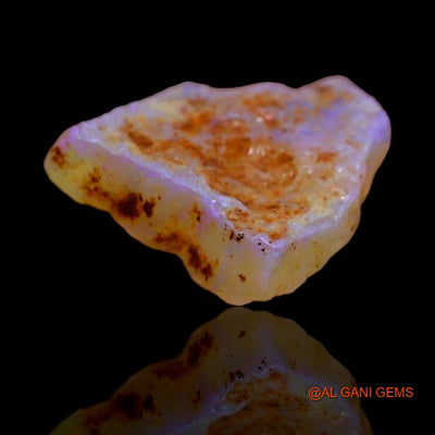 Natural Fire Opal Gemstone 8.25 Cts Loose Fancy Rough From Australia 21x17x5 mm R-99
