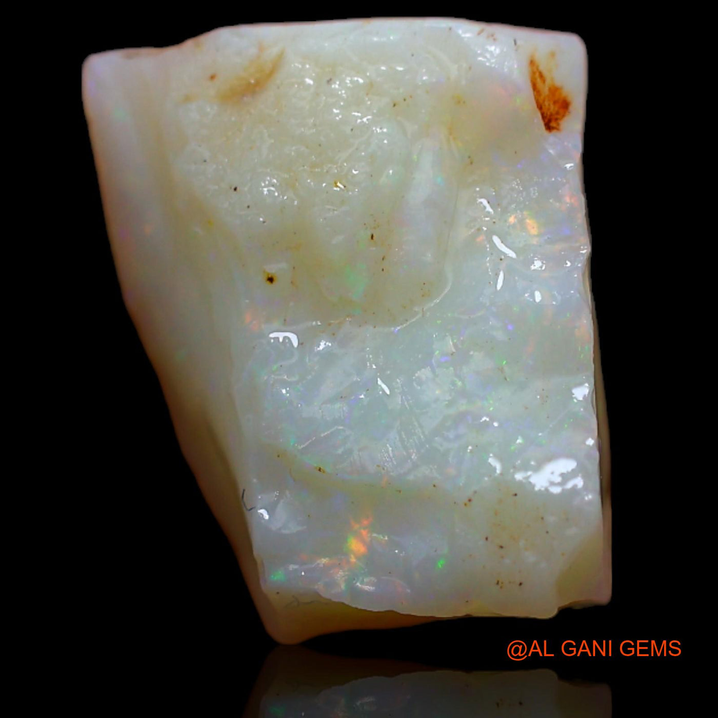 6.10 Cts Natural Australian Fire Opal Loose Gemstone Fancy Rough 14x12x5 mm RA-100
