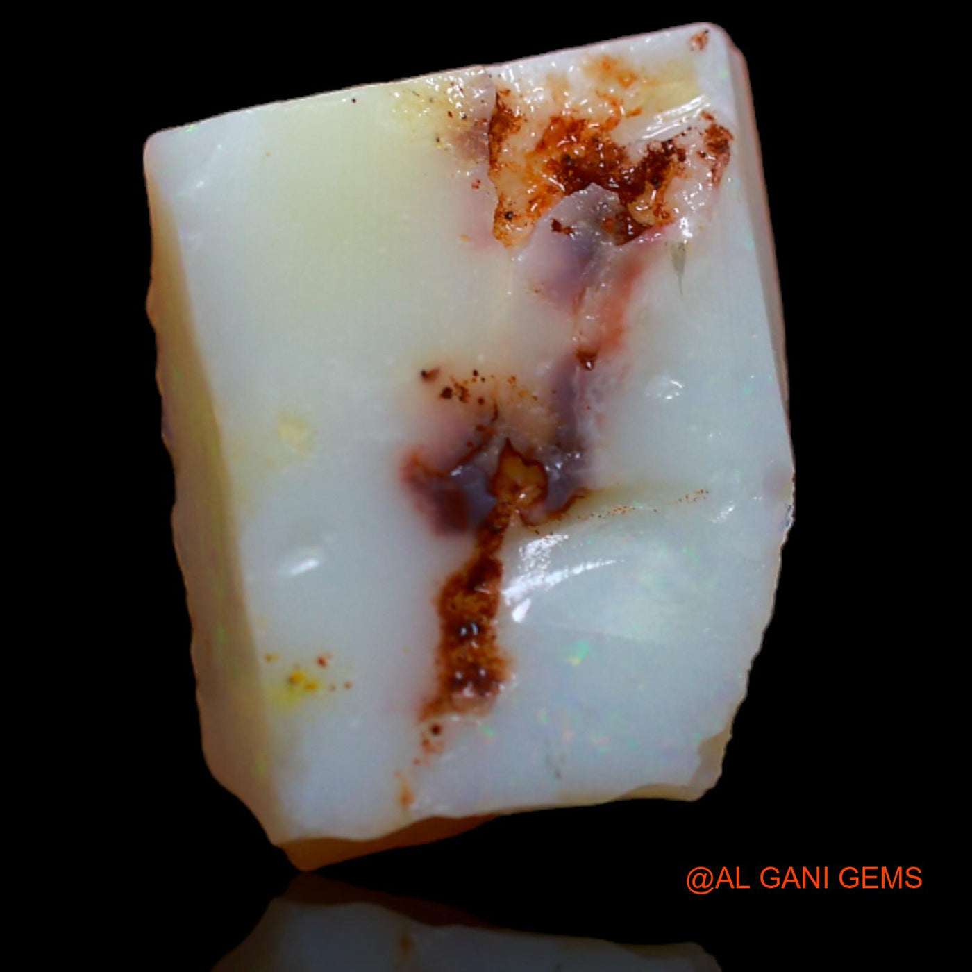 6.10 Cts Natural Australian Fire Opal Loose Gemstone Fancy Rough 14x12x5 mm RA-100