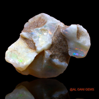 Natural Untreated Fire Opal Loose Gemstone Fancy Rough From Australia 23.95 Cts 26x20x14 mm RA-103