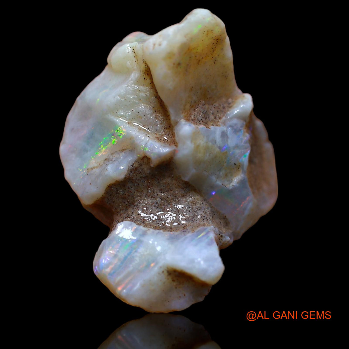 Natural Untreated Fire Opal Loose Gemstone Fancy Rough From Australia 23.95 Cts 26x20x14 mm RA-103