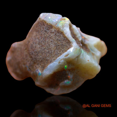 Natural Untreated Fire Opal Loose Gemstone Fancy Rough From Australia 23.95 Cts 26x20x14 mm RA-103