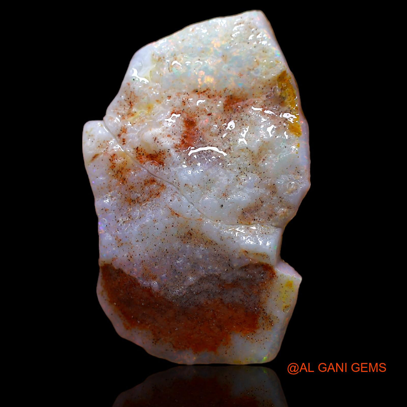 10.45 Cts Natural Australian Fire Opal Loose Gemstone Fancy Rough 25x16x8 mm RA-108