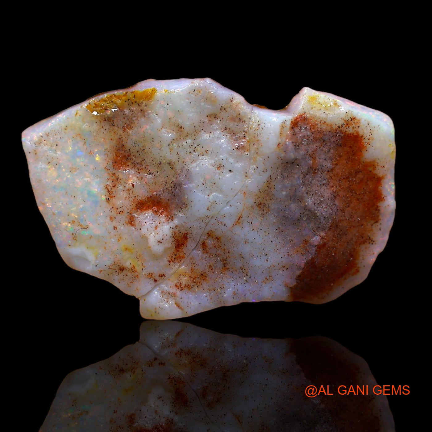10.45 Cts Natural Australian Fire Opal Loose Gemstone Fancy Rough 25x16x8 mm RA-108