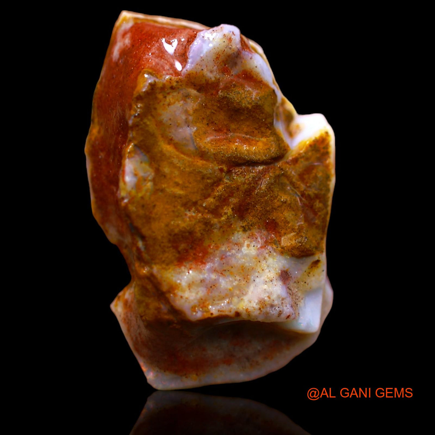 10.45 Cts Natural Australian Fire Opal Loose Gemstone Fancy Rough 25x16x8 mm RA-108