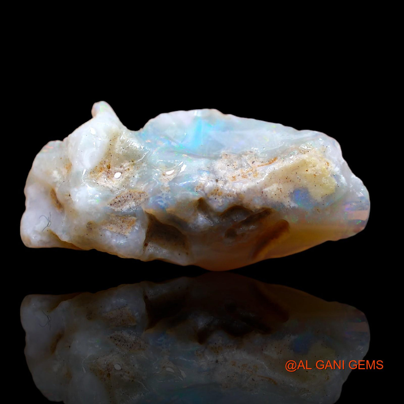 13.15 Cts Natural Australian Fire Opal Loose Gemstone Fancy Rough 26x12x8 mm RA-109