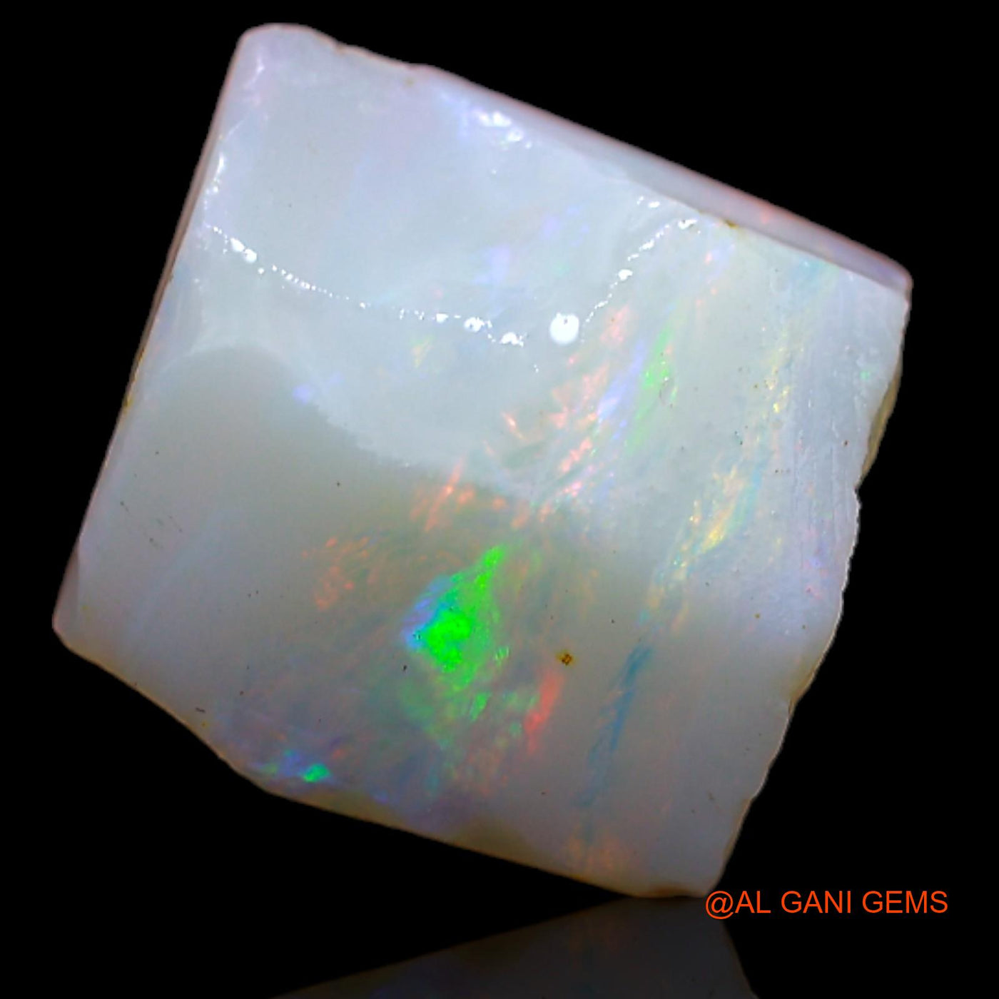 Natural Fire Opal Gemstone 5.75 Cts Loose Fancy Rough From Australia 11x11x6 mm RA-10