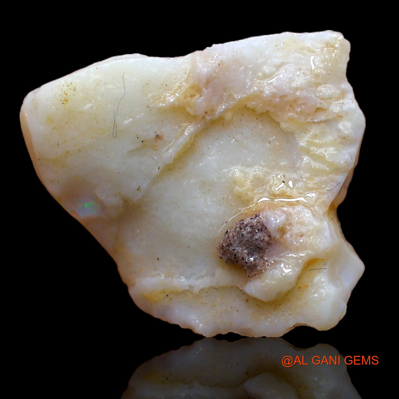 11.65 Cts Natural Australian Fire Opal Loose Gemstone Fancy Rough 23x20x7 mm RA-124