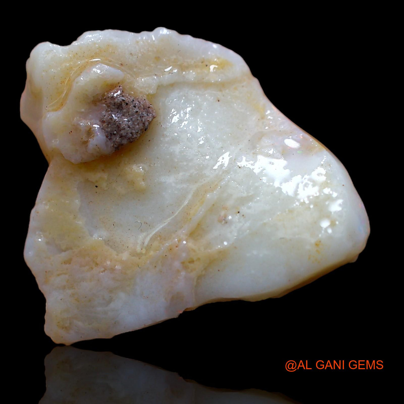 11.65 Cts Natural Australian Fire Opal Loose Gemstone Fancy Rough 23x20x7 mm RA-124