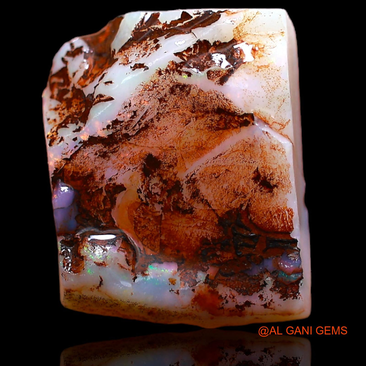 4.70 Cts Unheated Australian Fire Opal Loose Gemstone Fancy Rough Natural 16x13x3 mm RA-132