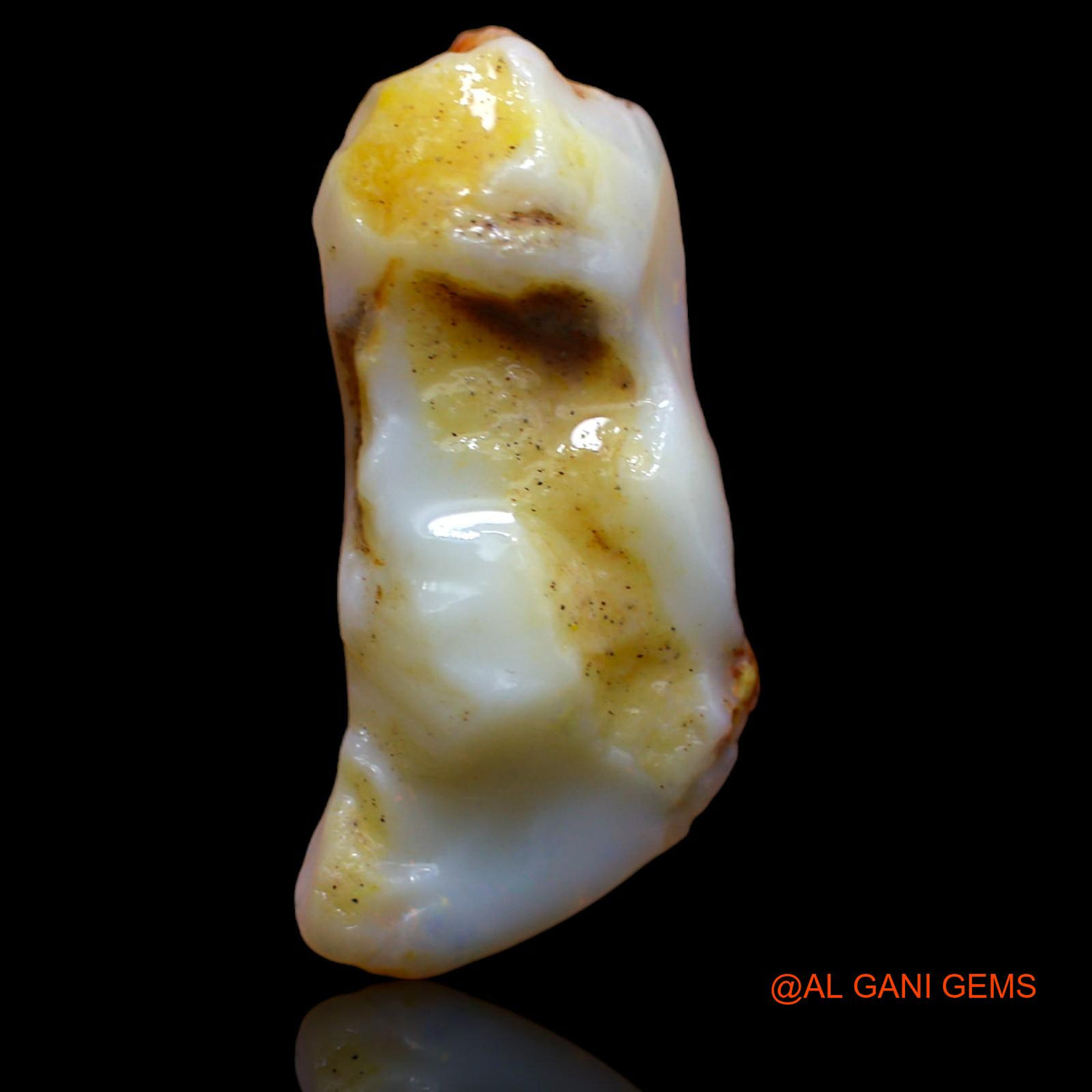 Natural Untreated Fire Opal Loose Gemstone Fancy Rough From Australia 10.40 Cts 24x12x8 mm RA-133