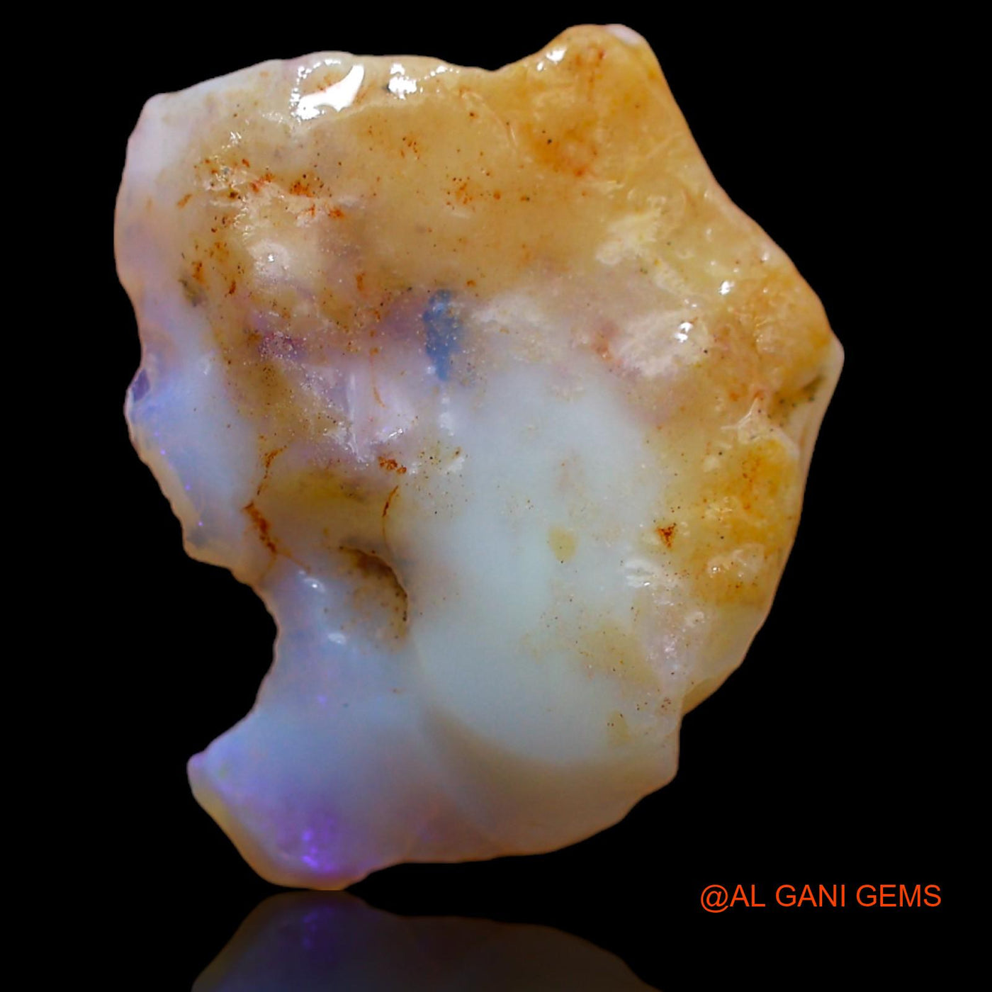 9.00 Cts Natural Australian Fire Opal Loose Gemstone Fancy Rough 18x15x7 mm RA-139