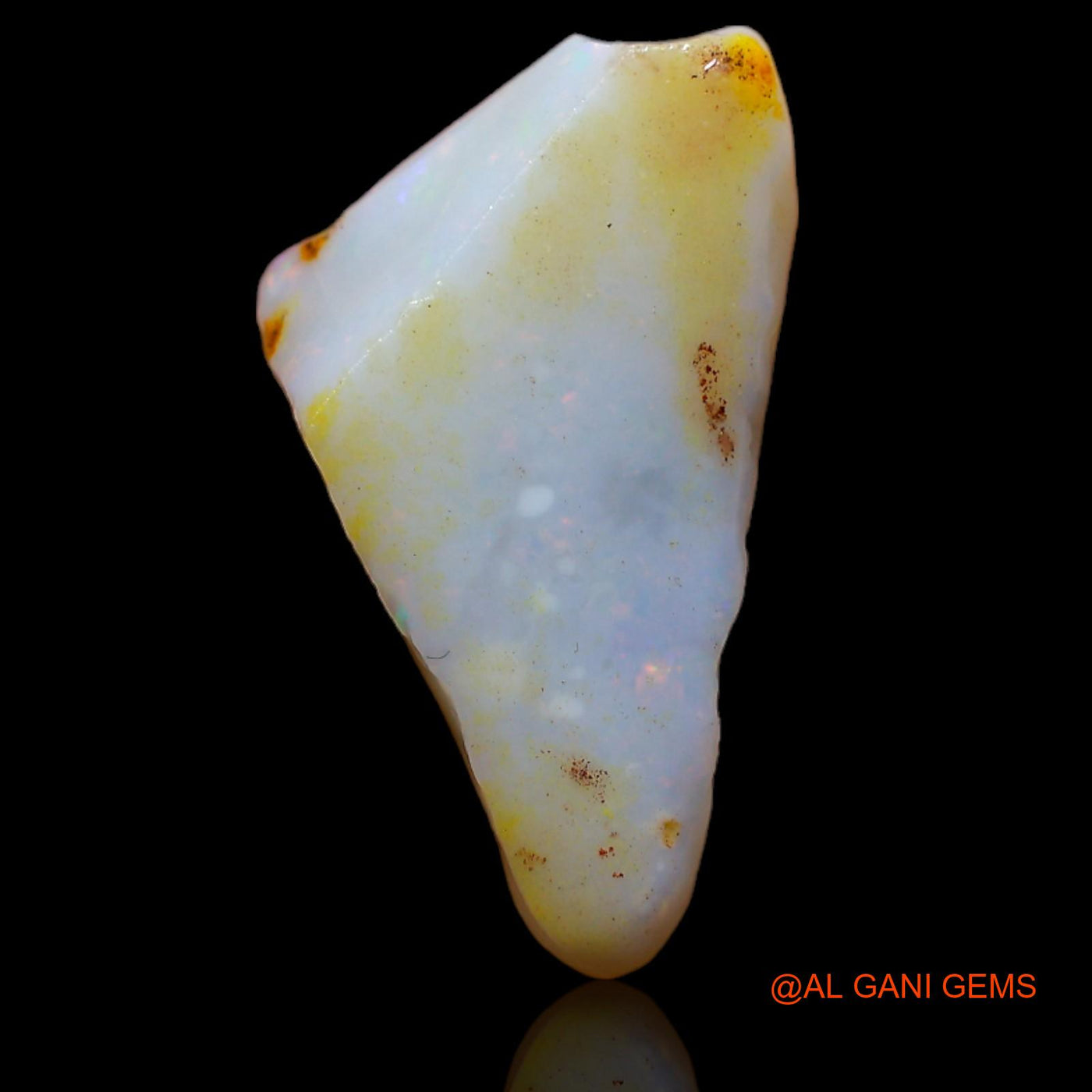 Natural Untreated Fire Opal Loose Gemstone Fancy Rough From Australia 5.60 Cts 22x12x4 mm RA-13