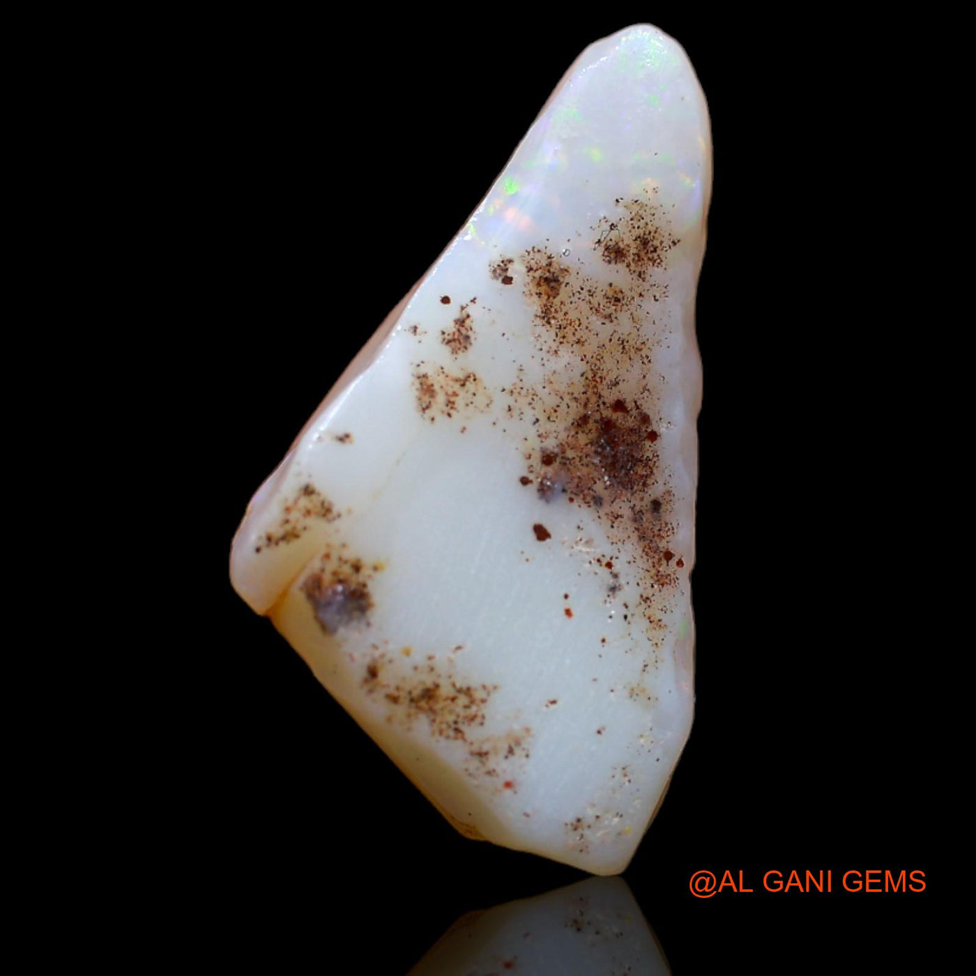 Natural Untreated Fire Opal Loose Gemstone Fancy Rough From Australia 5.60 Cts 22x12x4 mm RA-13