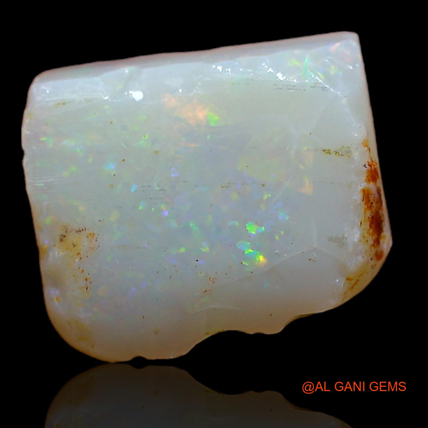Natural Untreated Fire Opal Loose Gemstone Fancy Rough From Australia 3.90 Cts 11x10x4 mm RA-158