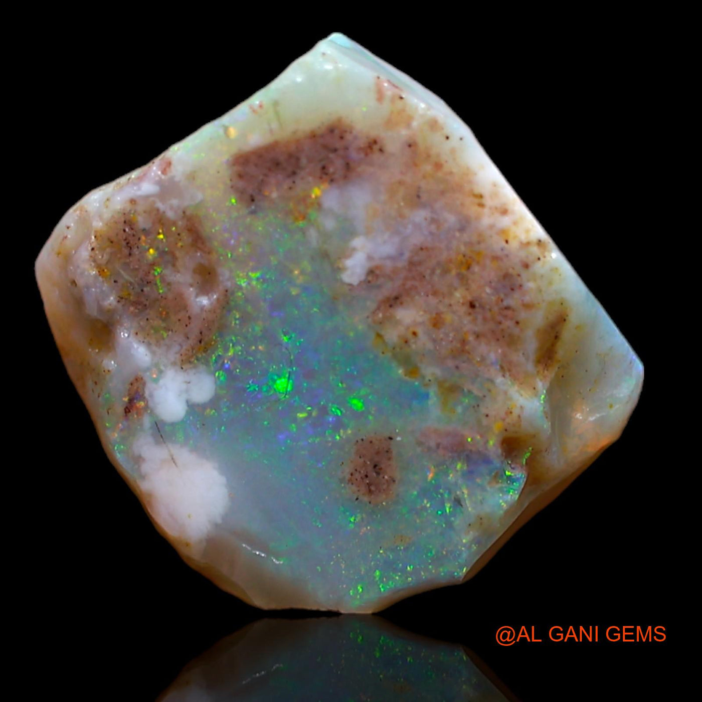 4.25 Cts Natural Australian Fire Opal Loose Gemstone Fancy Rough 13x12x4 mm RA-159