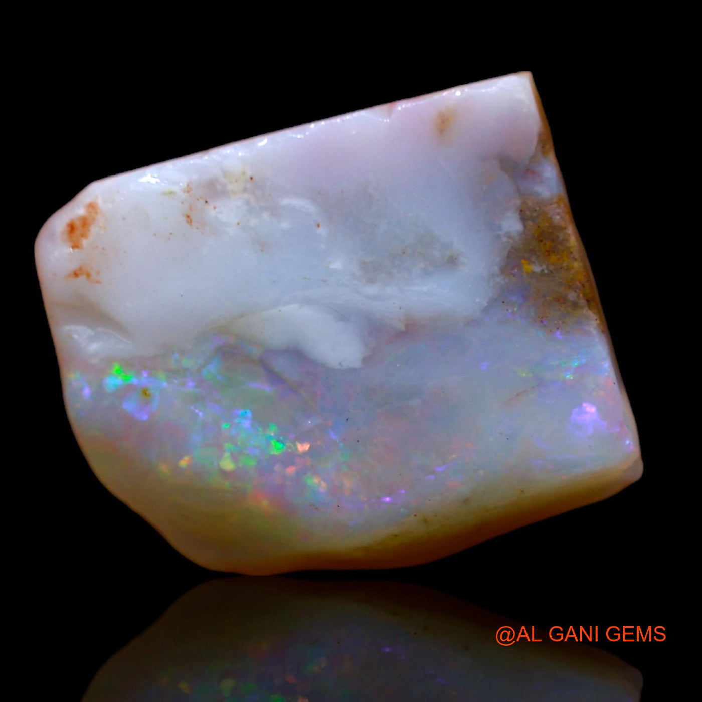 6.95 Cts Natural Australian Fire Opal Loose Gemstone Fancy Rough 13x11x6 mm RA-166