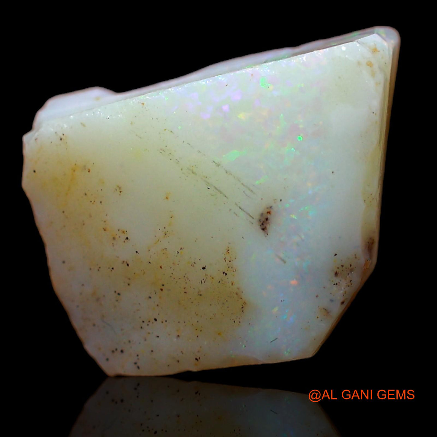 Natural Untreated Fire Opal Loose Gemstone Fancy Rough From Australia 5.30 Cts 14x11x5 mm RA-168