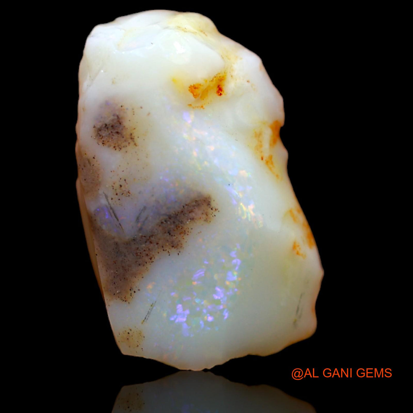 Natural Fire Opal Gemstone 7.50 Cts Loose Fancy Rough From Australia 18x11x5 mm RA-16