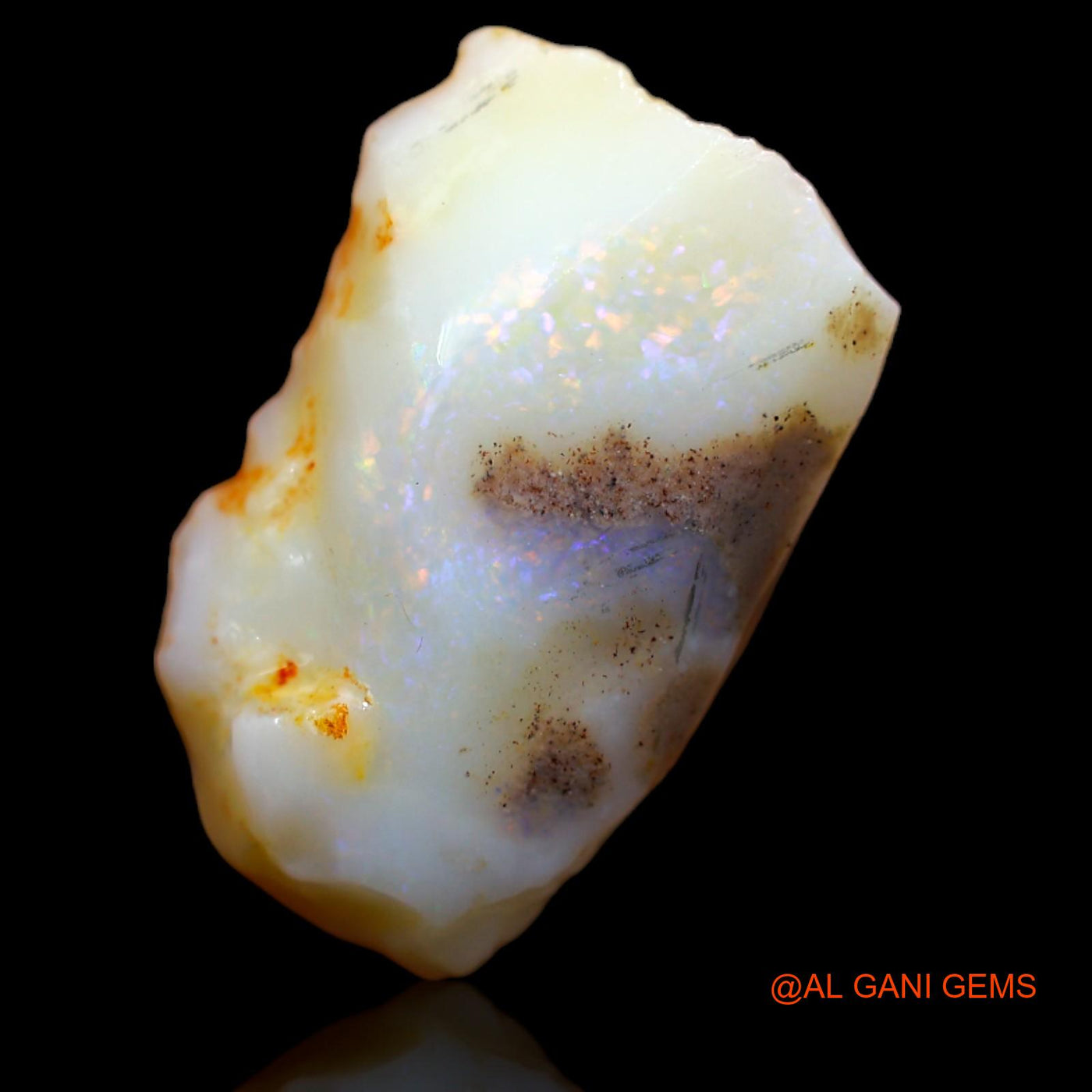 Natural Fire Opal Gemstone 7.50 Cts Loose Fancy Rough From Australia 18x11x5 mm RA-16
