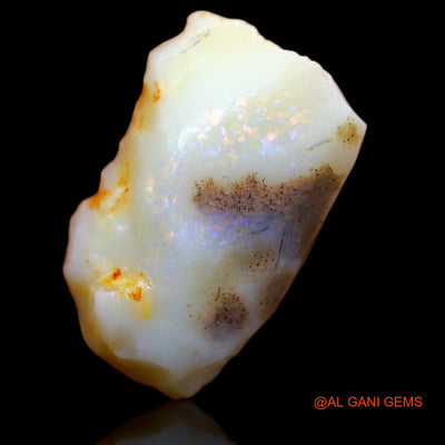 Natural Fire Opal Gemstone 7.50 Cts Loose Fancy Rough From Australia 18x11x5 mm RA-16
