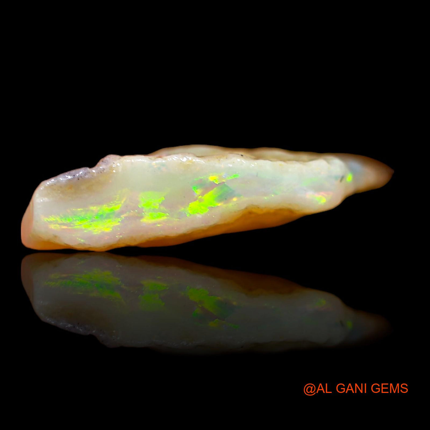Natural Untreated Fire Opal Loose Gemstone Fancy Rough From Australia 4.10 Cts 20x8x4 mm RA-172