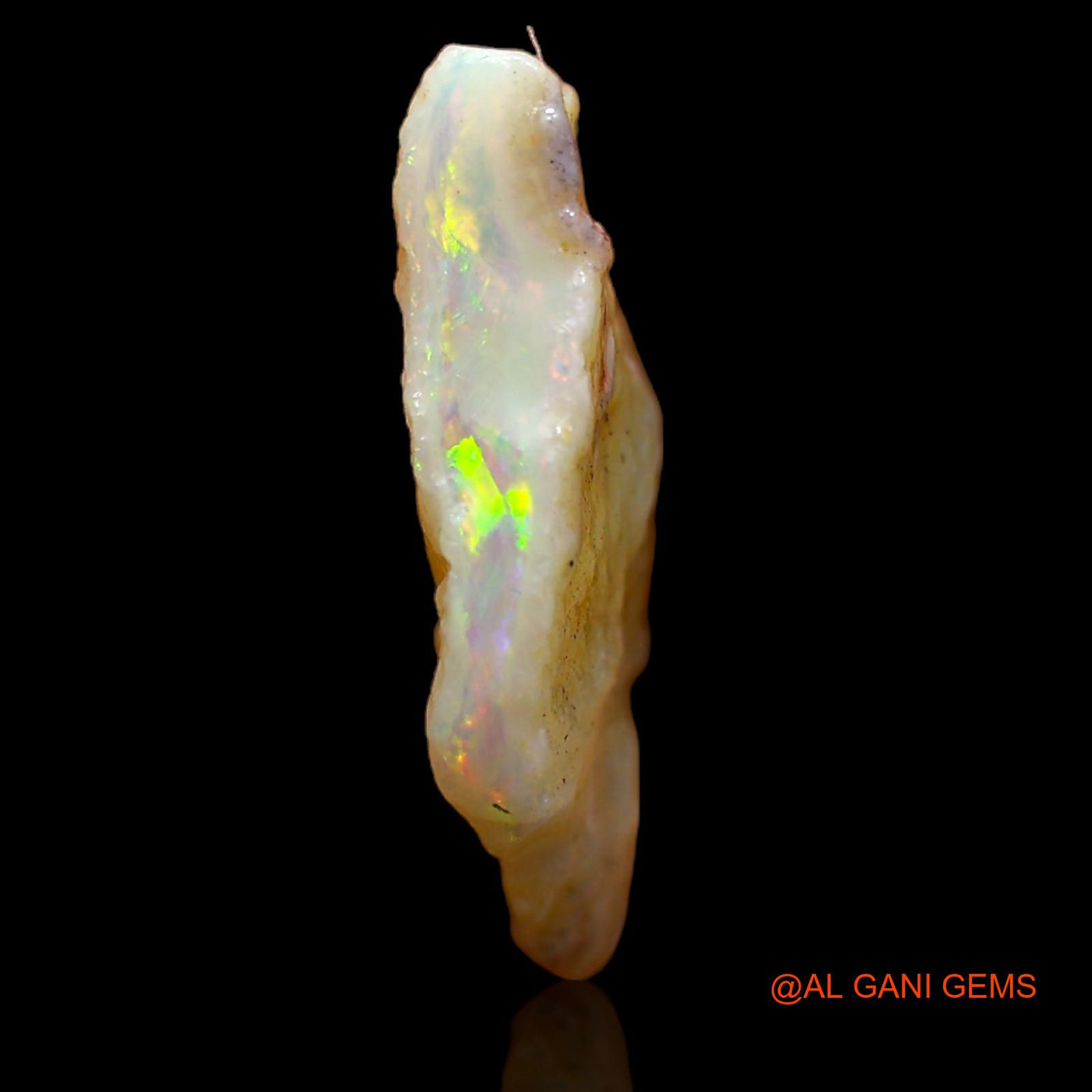 Natural Untreated Fire Opal Loose Gemstone Fancy Rough From Australia 4.10 Cts 20x8x4 mm RA-172