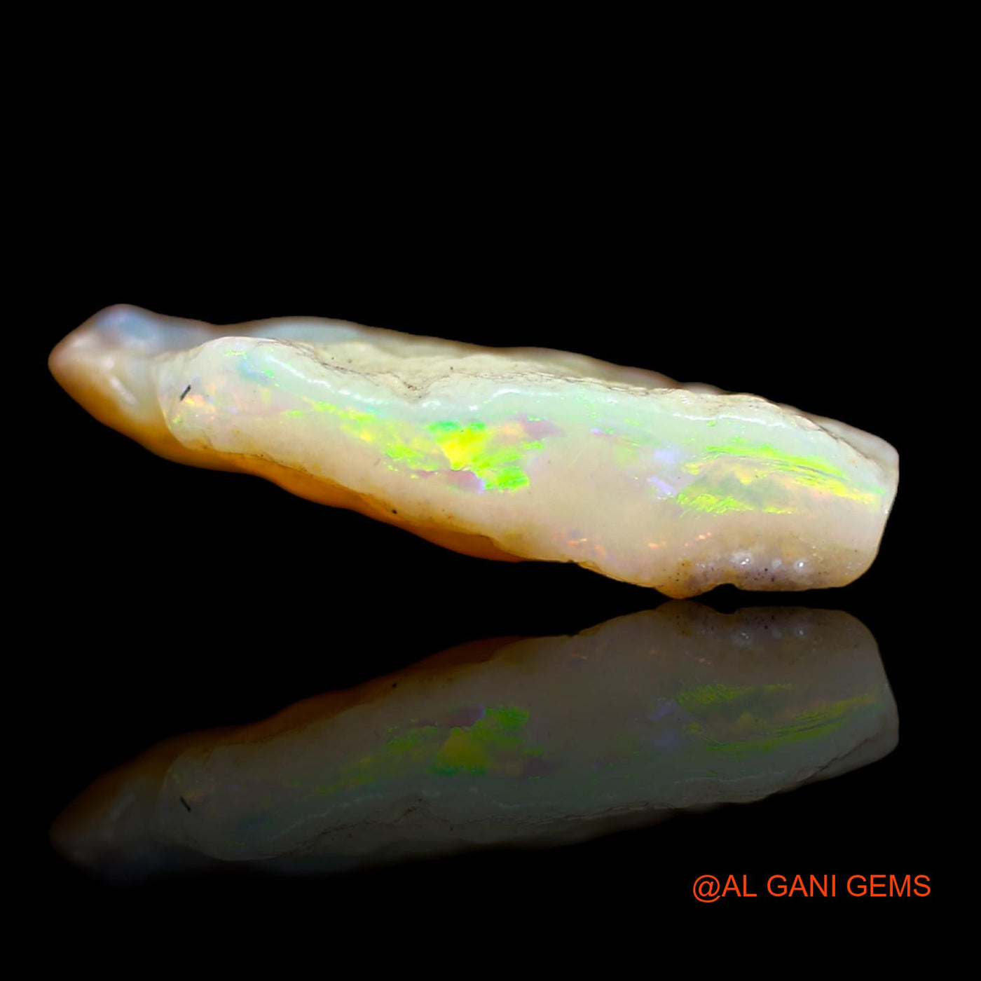 Natural Untreated Fire Opal Loose Gemstone Fancy Rough From Australia 4.10 Cts 20x8x4 mm RA-172