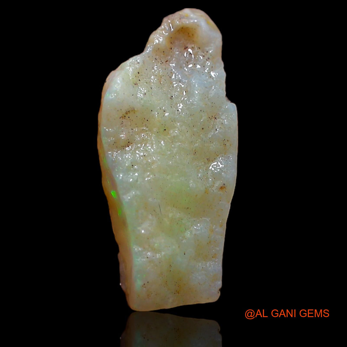 Natural Untreated Fire Opal Loose Gemstone Fancy Rough From Australia 4.10 Cts 20x8x4 mm RA-172
