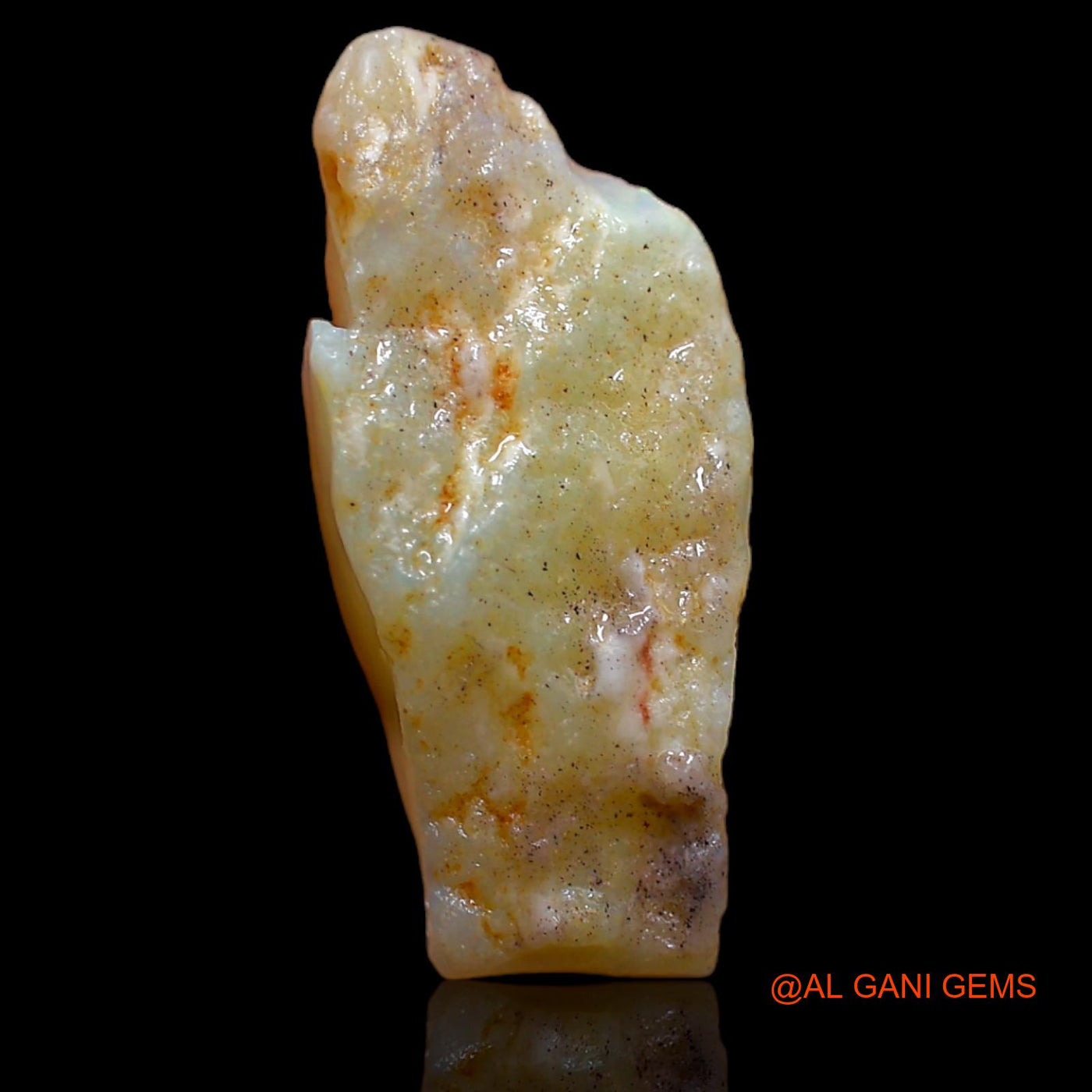 Natural Untreated Fire Opal Loose Gemstone Fancy Rough From Australia 4.10 Cts 20x8x4 mm RA-172