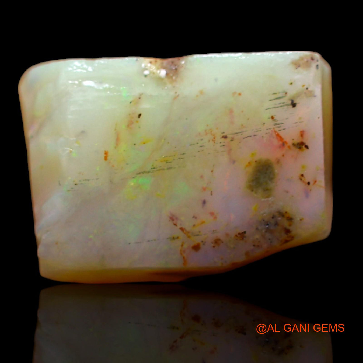 Natural Untreated Fire Opal Loose Gemstone Fancy Rough From Australia 5.65 Cts 13x9x5 mm RA-178