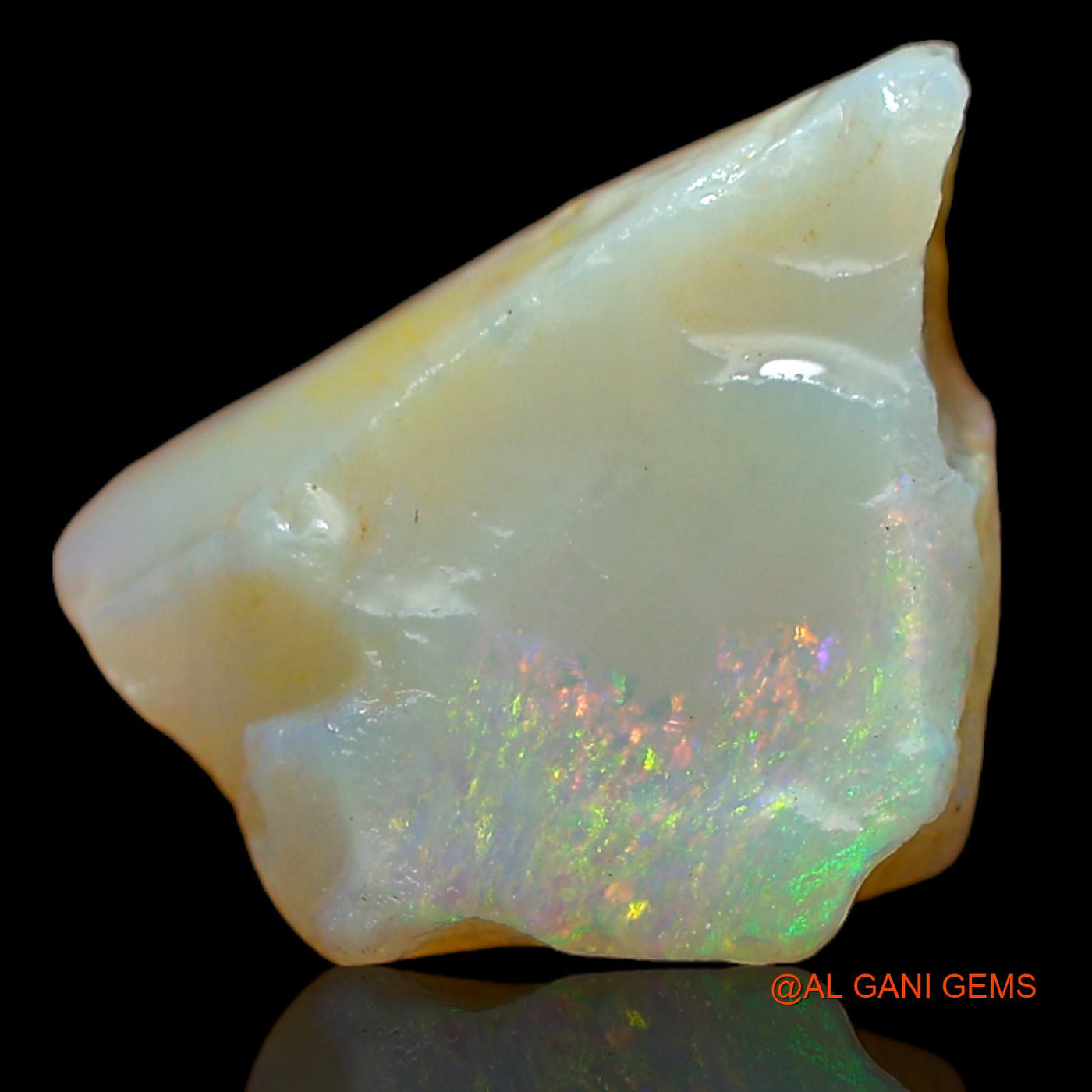 Natural Untreated Fire Opal Loose Gemstone Fancy Rough From Australia 8.35 Cts 16x13x12 mm RA-179