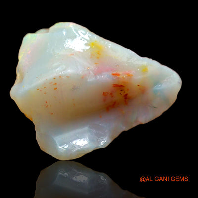 Natural Untreated Fire Opal Loose Gemstone Fancy Rough From Australia 8.35 Cts 16x13x12 mm RA-179