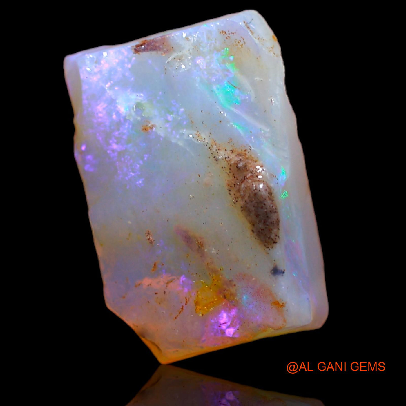 5.75 Cts Natural Australian Fire Opal Loose Gemstone Fancy Rough 14x10x5 mm RA-183