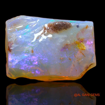 5.75 Cts Natural Australian Fire Opal Loose Gemstone Fancy Rough 14x10x5 mm RA-183