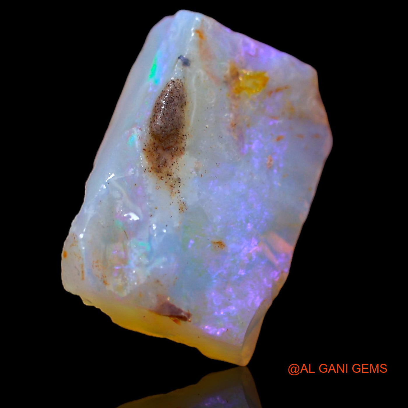 5.75 Cts Natural Australian Fire Opal Loose Gemstone Fancy Rough 14x10x5 mm RA-183