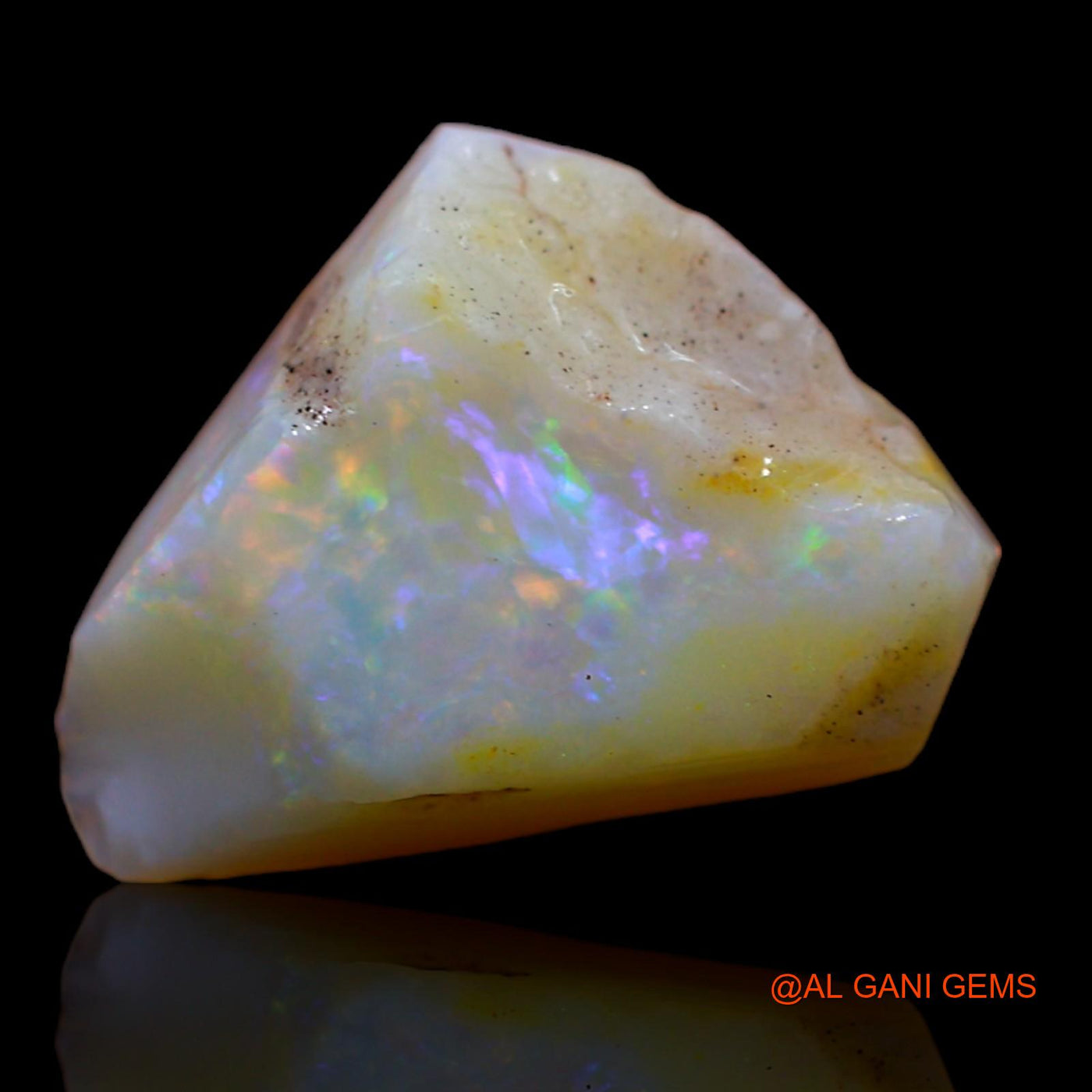 3.45 Cts Natural Australian Fire Opal Loose Gemstone Fancy Rough 13x12x4 mm RA-186