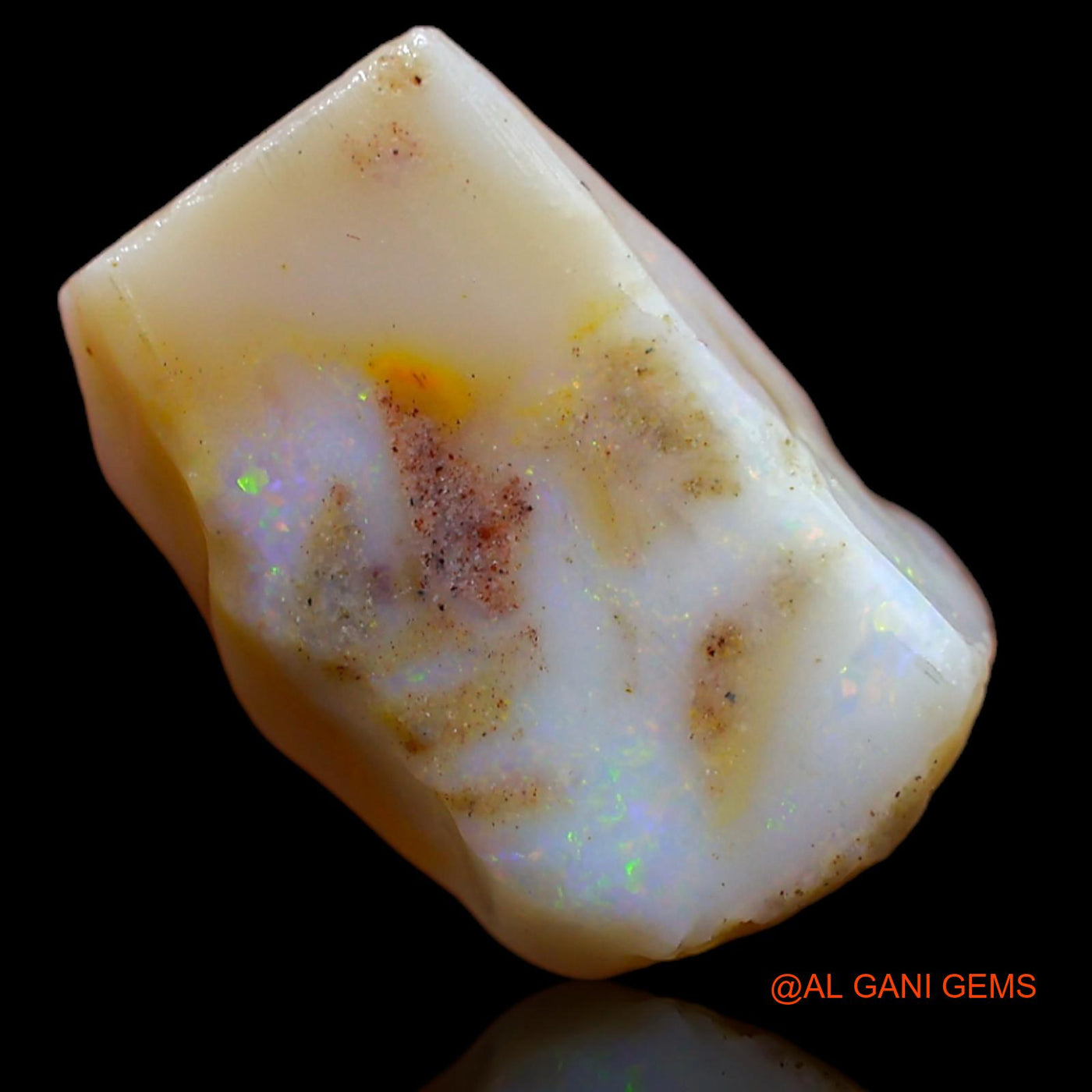 Natural Untreated Fire Opal Loose Gemstone Fancy Rough From Australia 6.45 Cts 16x10x5 mm RA-188