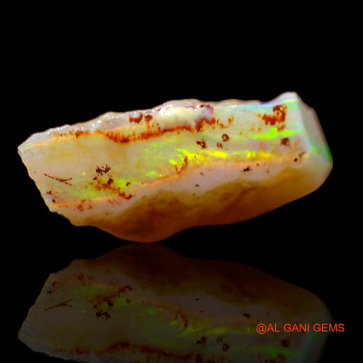 3.05 Cts Natural Australian Fire Opal Loose Gemstone Fancy Rough 14x10x4 mm RA-190