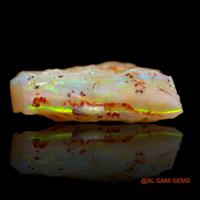3.05 Cts Natural Australian Fire Opal Loose Gemstone Fancy Rough 14x10x4 mm RA-190