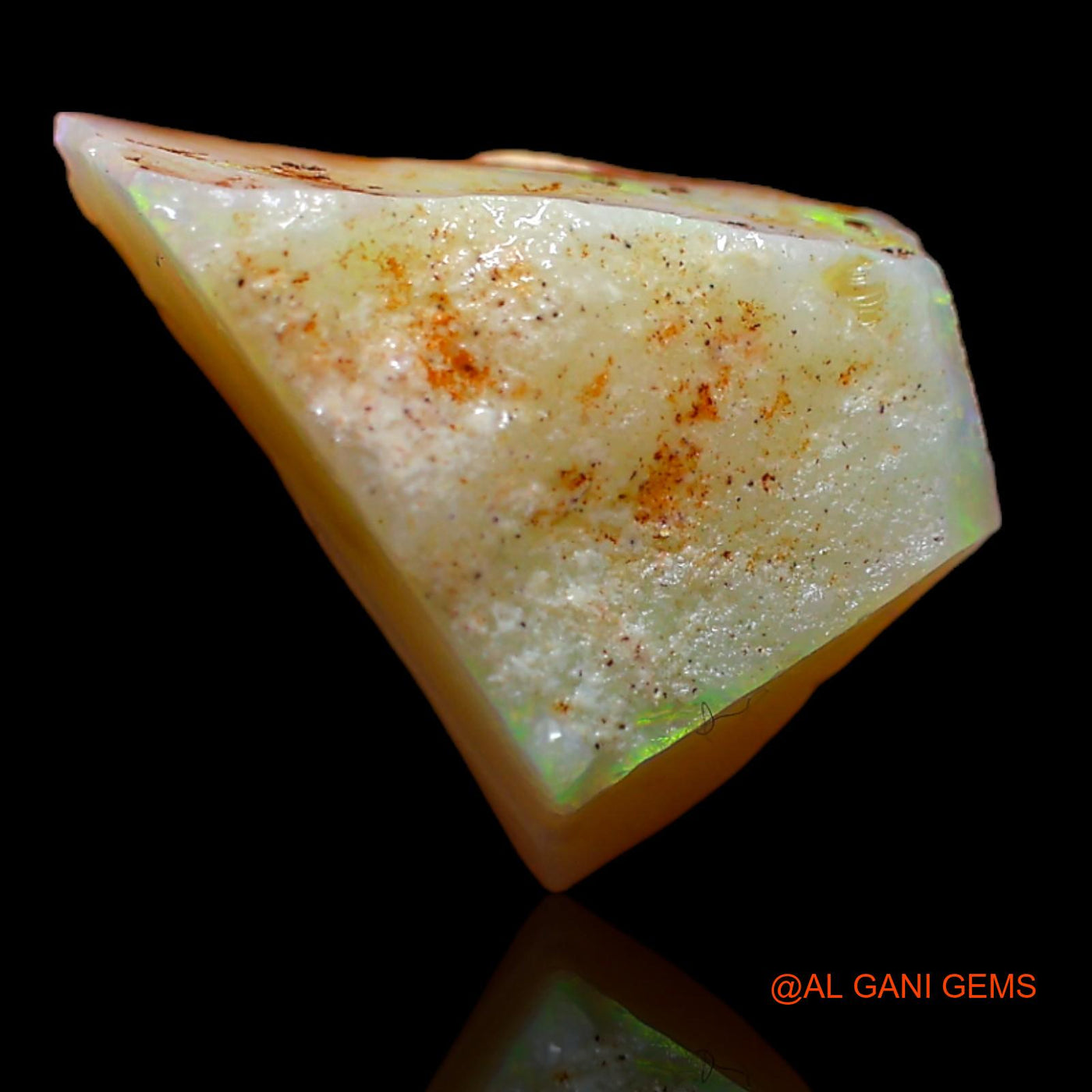3.05 Cts Natural Australian Fire Opal Loose Gemstone Fancy Rough 14x10x4 mm RA-190