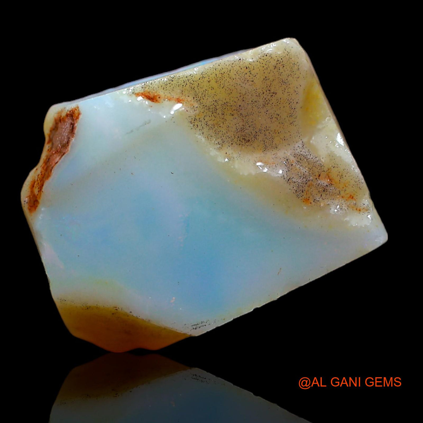 Natural Fire Opal Gemstone 5.00 Cts Loose Fancy Rough From Australia 13x11x4 mm RA-192