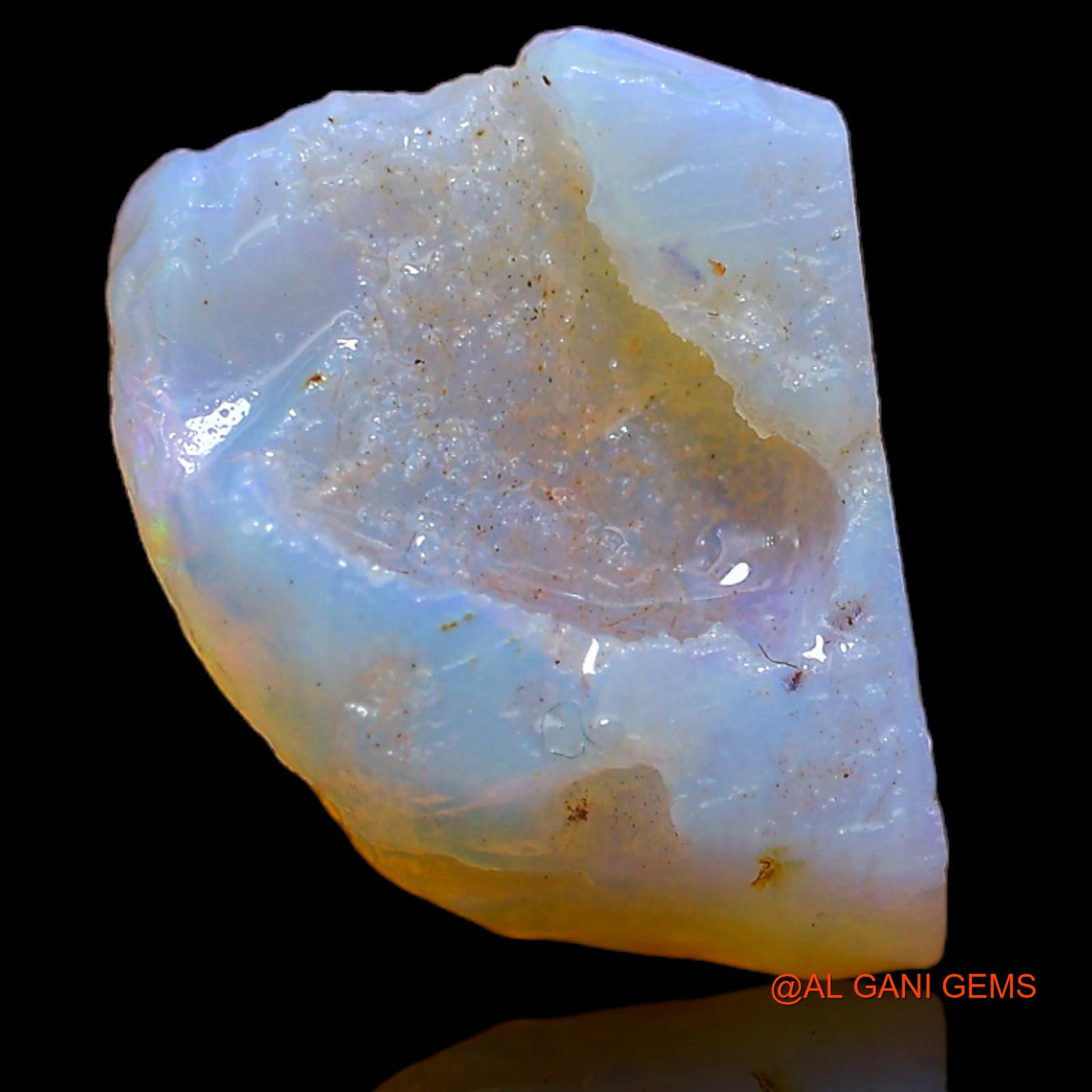3.80 Cts Natural Australian Fire Opal Loose Gemstone Fancy Rough 14x10x4 mm RA-193