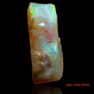 Natural Fire Opal Gemstone 4.55 Cts Loose Fancy Rough From Australia 12x11x5 mm RA-195