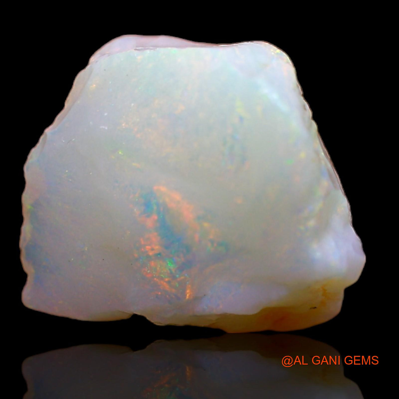 5.15 Cts Natural Australian Fire Opal Loose Gemstone Fancy Rough 13x10x7 mm RA-199