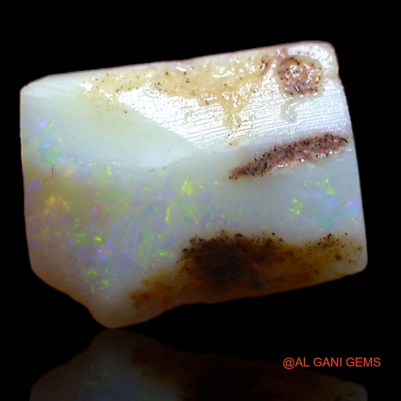 5.90 Cts Natural Australian Fire Opal Loose Gemstone Fancy Rough 13x9x7 mm RA-19